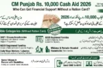 CM Punjab Rs. 10,000 Cash Aid 2026 – Who Can Get Financial Support Without a Ration Card