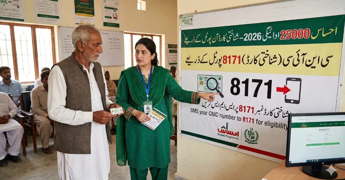 Ehsaas 25000 Payment 2026 – CNIC Check Online Through 8171 Portal