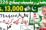 Rs.13,000 Ramadan Relief Package 2026 – Reapply Guide for Ineligible Applicants