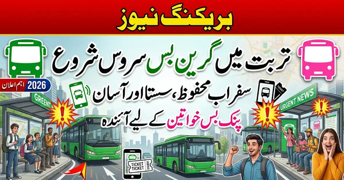 Green Bus Service Turbat: A Game-Changer for Public Transport