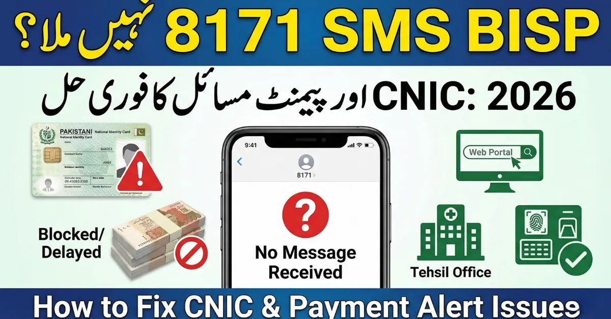 Why 8171 SMS Is Not Coming BISP Payment Alert Fix Guide 2026
